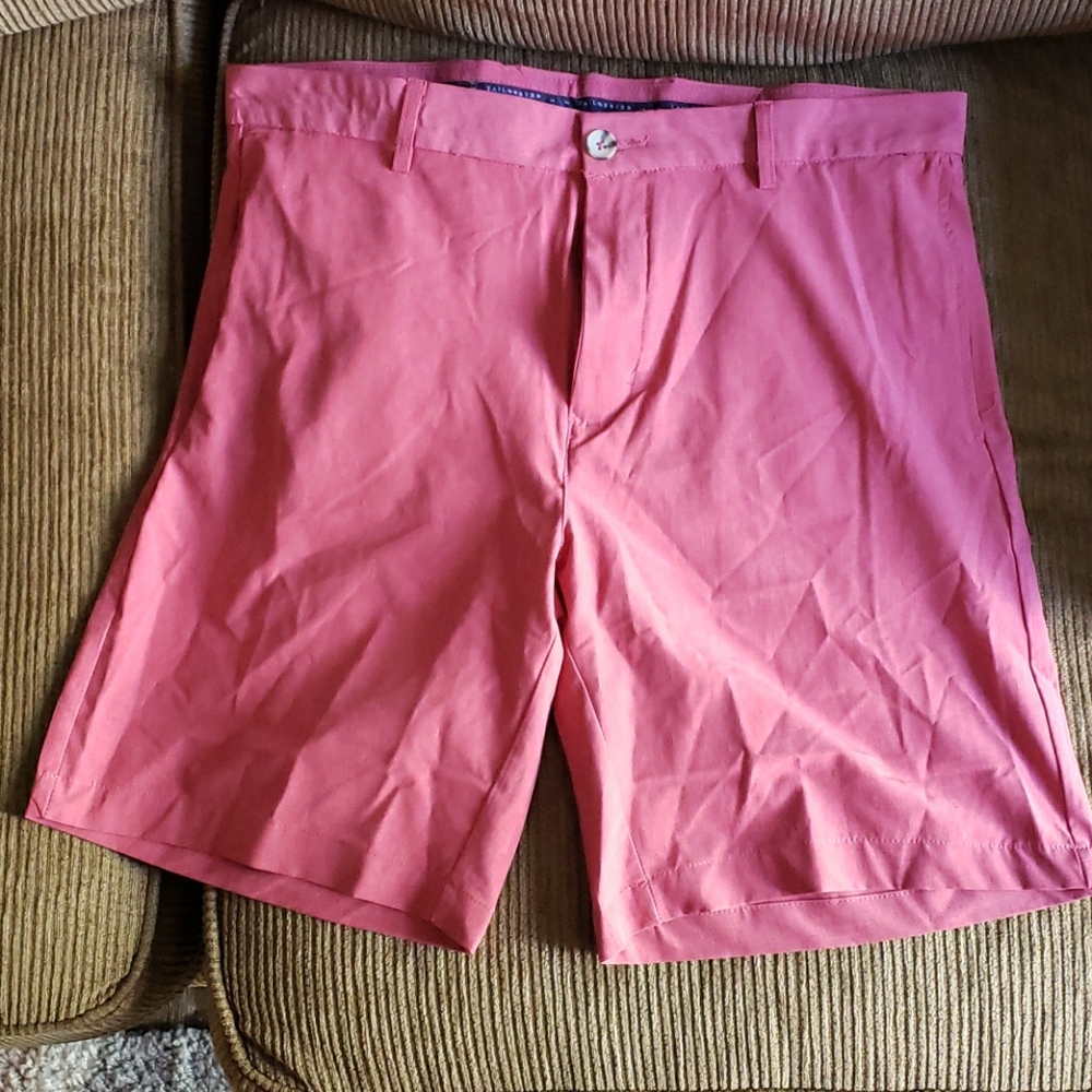 Tailorbyrd shorts flat front red 32 inch waist